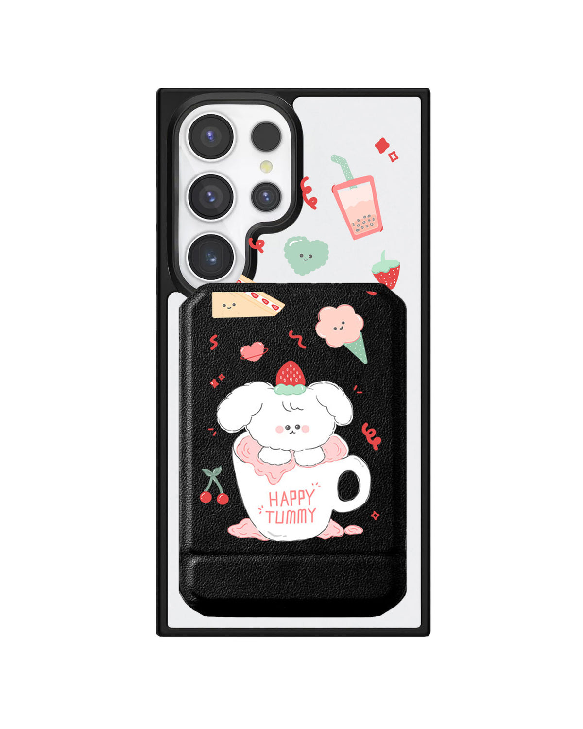 Android Magnetic Multifold Wallet - Happy Tummy