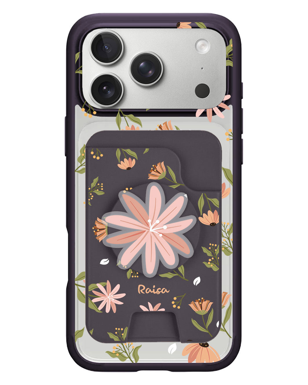 iPhone Magpop Wallet - Cosmos Flower