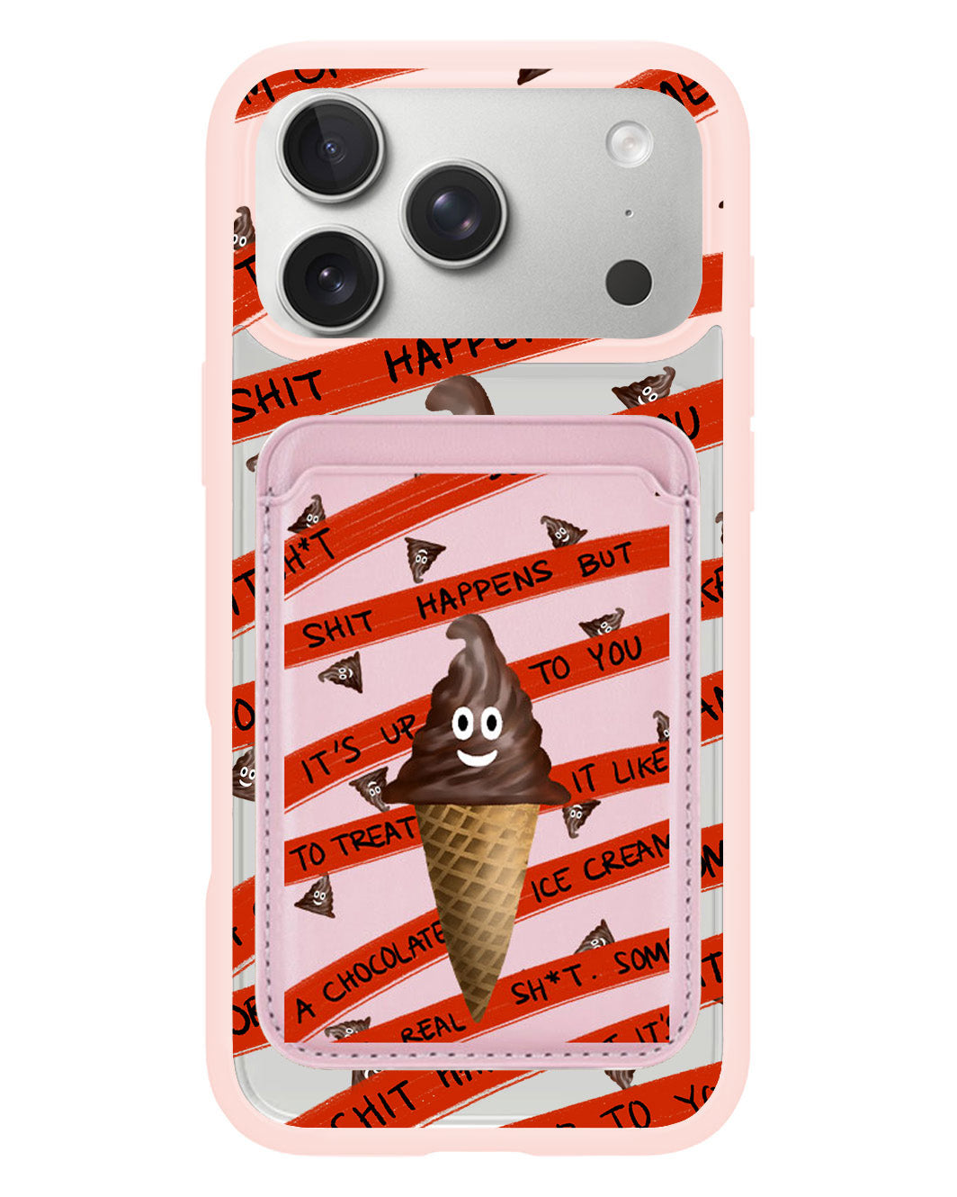 iPhone Magnetic Wallet Case - Oh.. Sh*t Happens