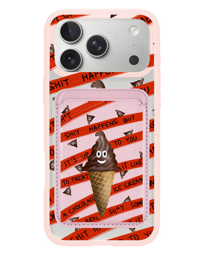 iPhone Magnetic Wallet Case - Oh.. Sh*t Happens