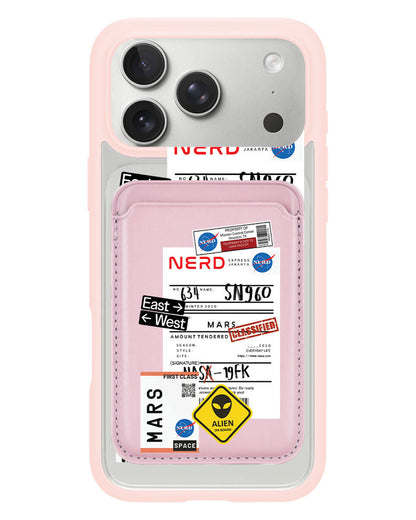 iPhone Magnetic Wallet Case - Ticket to Mars
