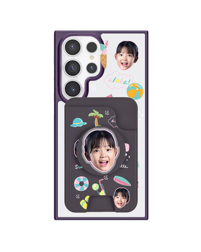 Android Magpop Wallet - Face Grid Summer