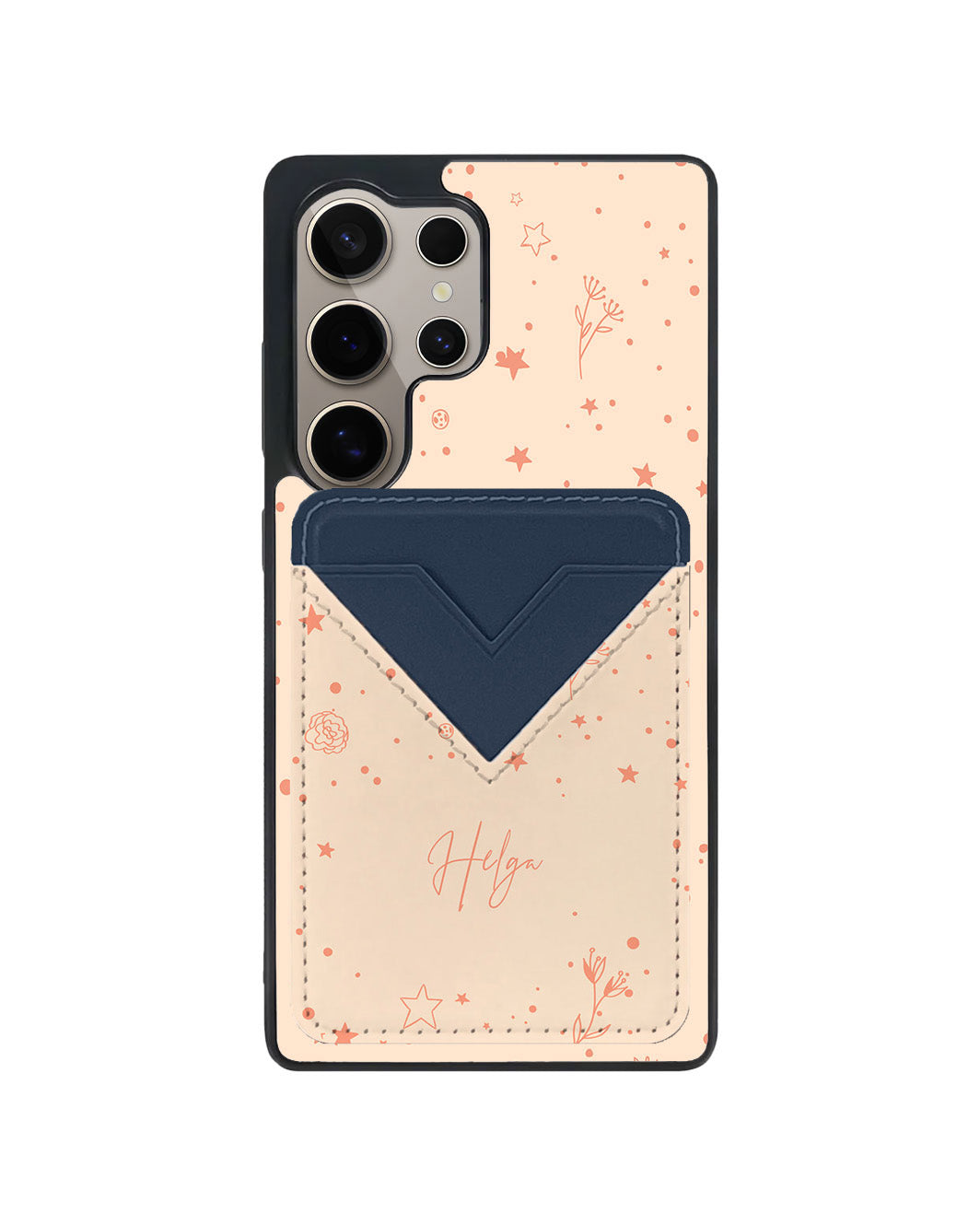 Android Avant Wallet Case - Coral Constellation