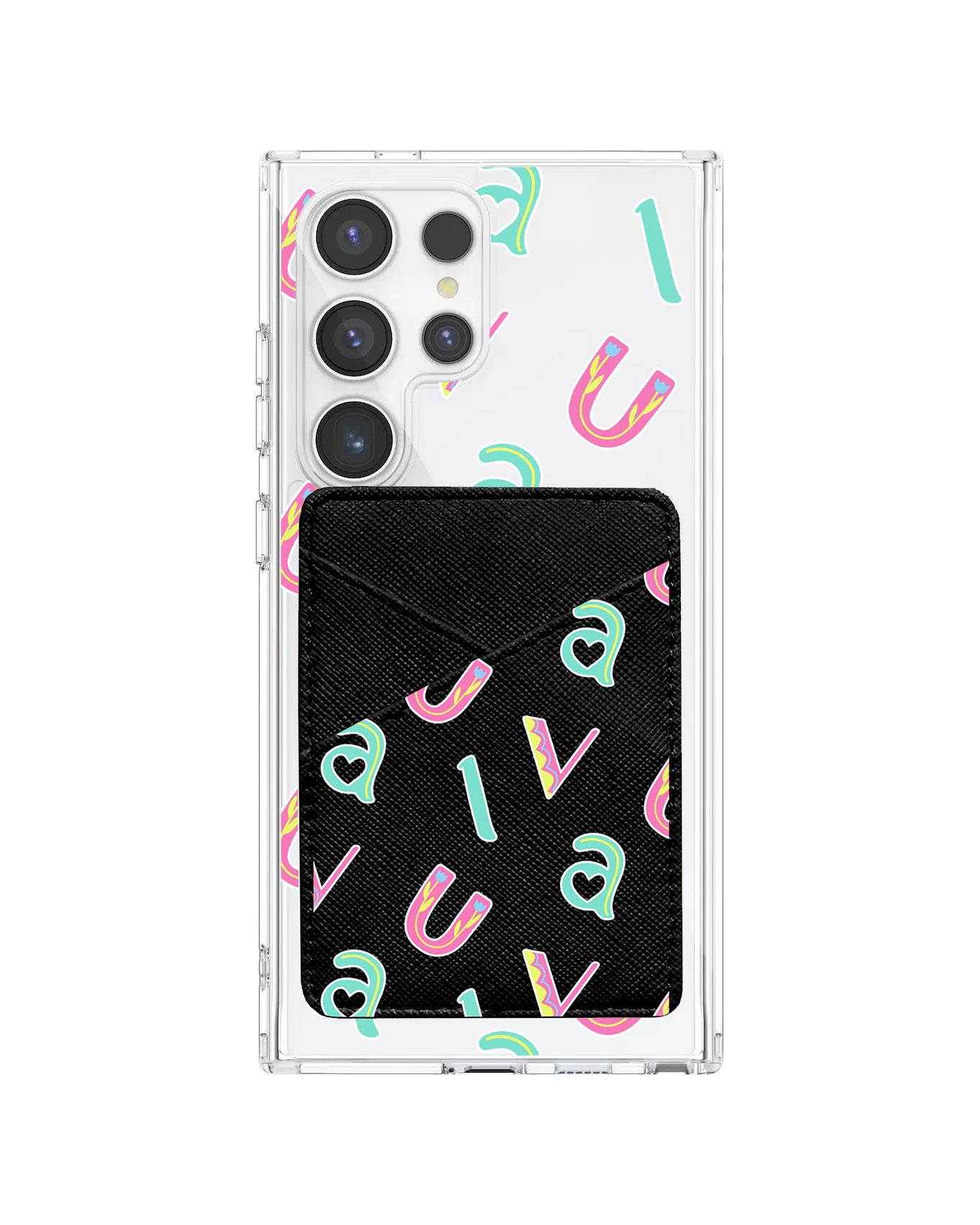 Android Phone Wallet Case - Playful Monogram 6.0