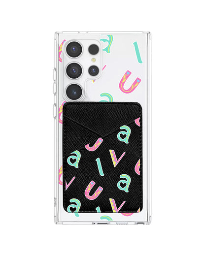 Android Phone Wallet Case - Playful Monogram 6.0