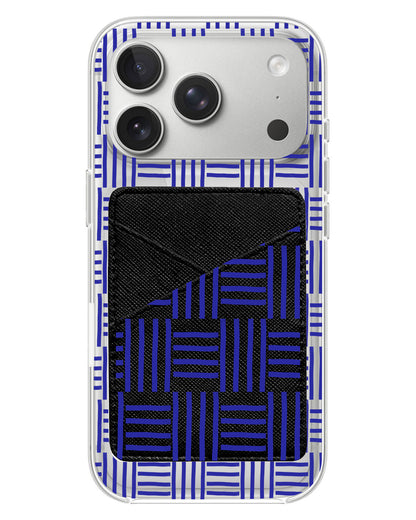 iPhone Phone Wallet Case - Naval Checkered