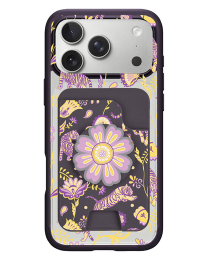 iPhone Magpop Wallet - Tiger & Floral 4.0