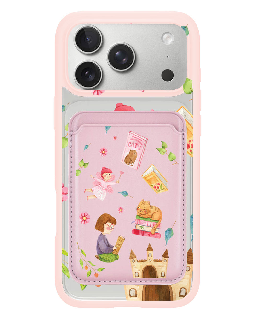 iPhone Magnetic Wallet Case - Fairy Cat