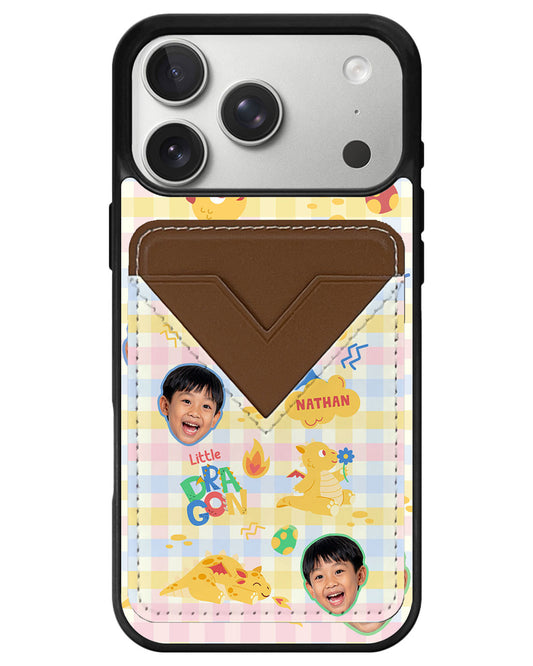 iPhone Avant Wallet Case - Face Grid Little Dragon