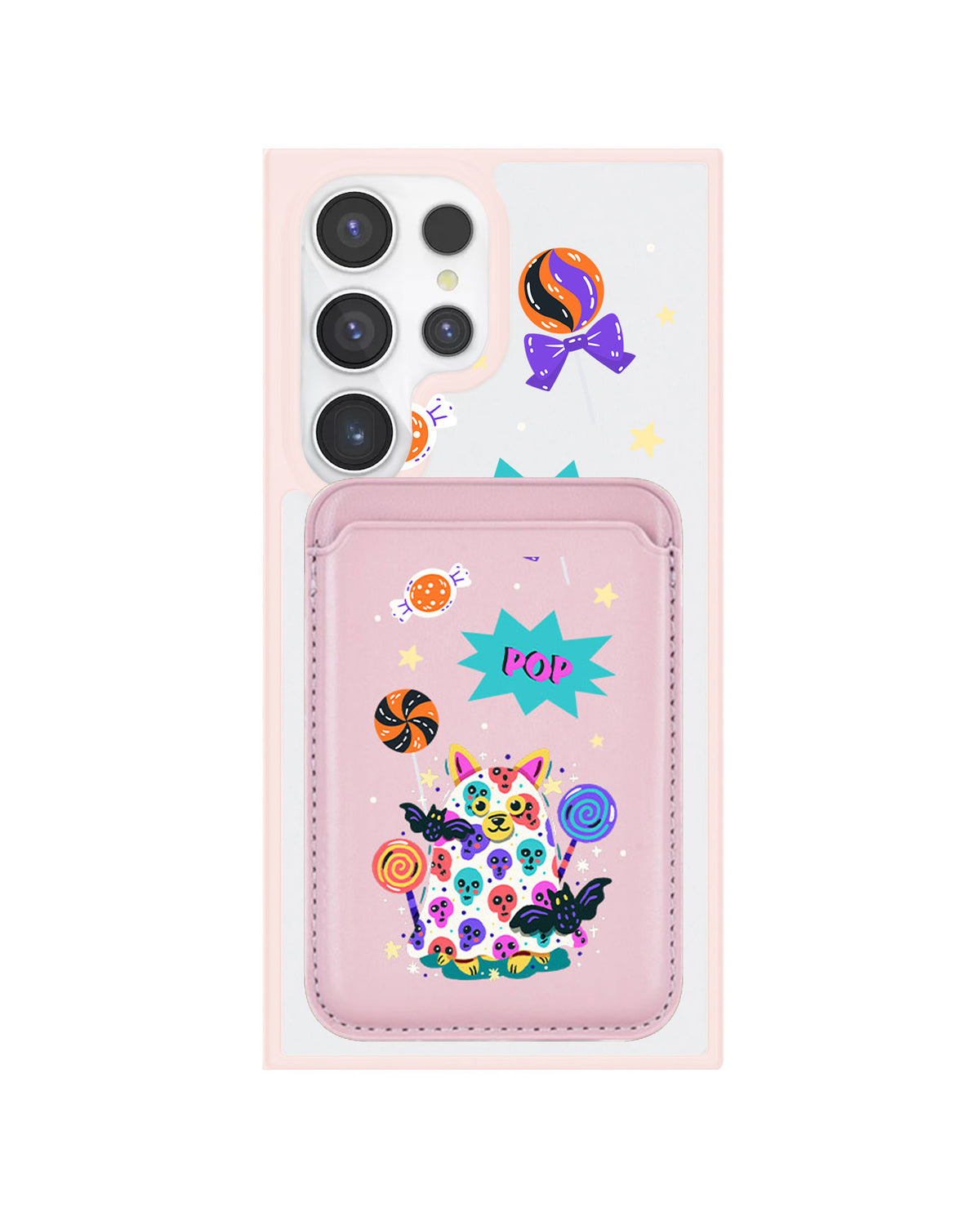 Android Magnetic Wallet Case - Puppy Monster