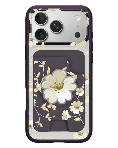 iPhone Magpop Wallet - White Magnolia