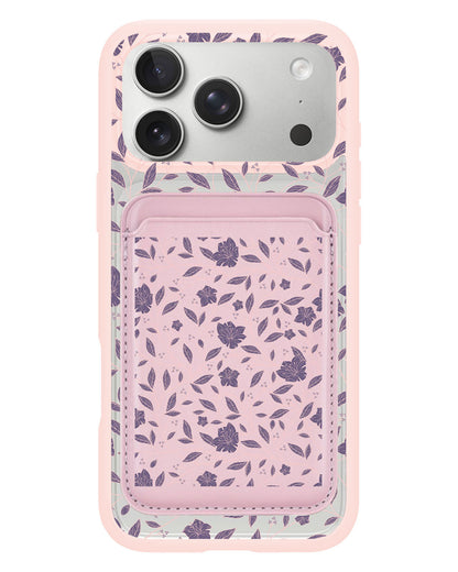 iPhone Magnetic Wallet Case - Sketchy Flower 4.0