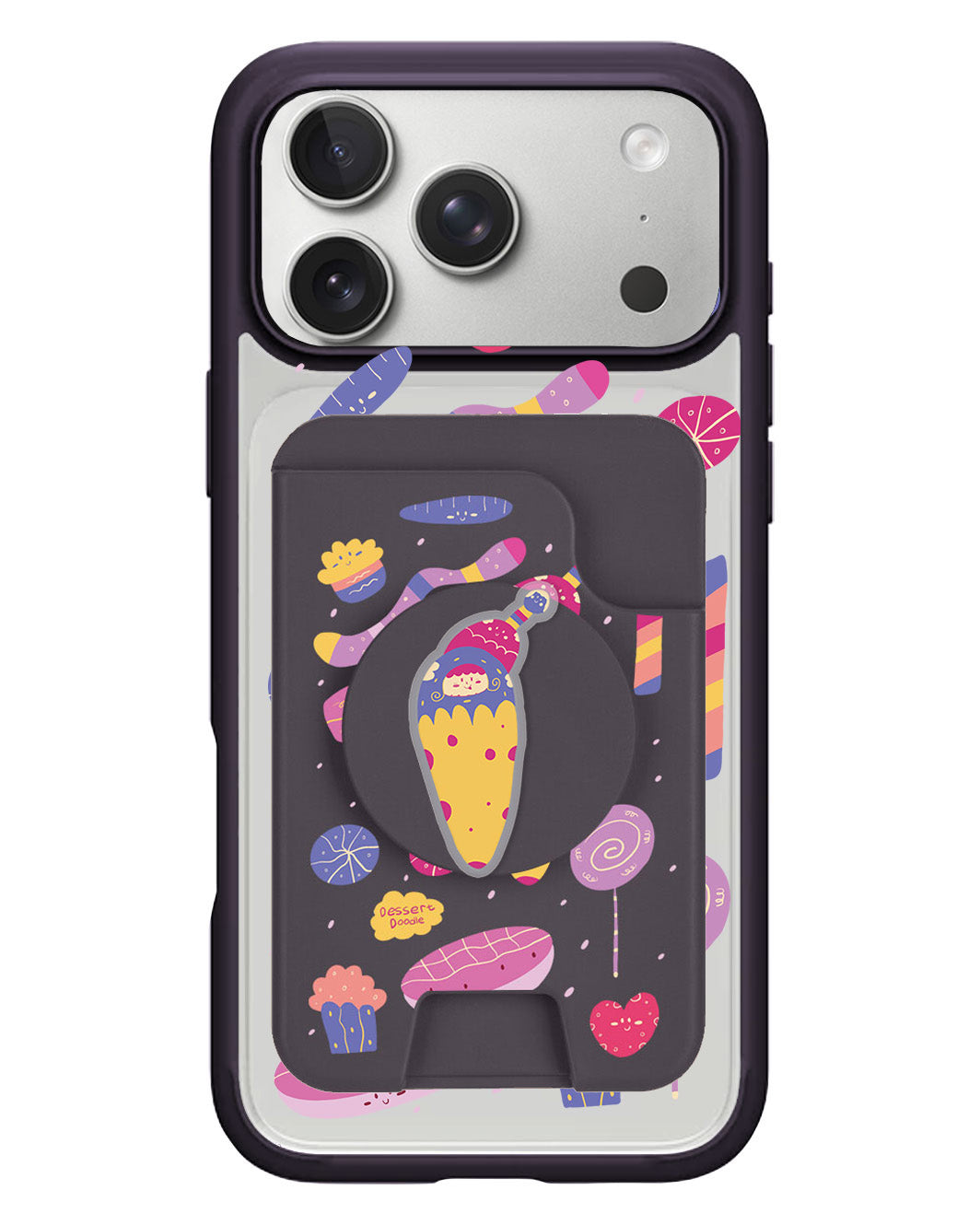 iPhone Magpop Wallet - Dessert Doodle