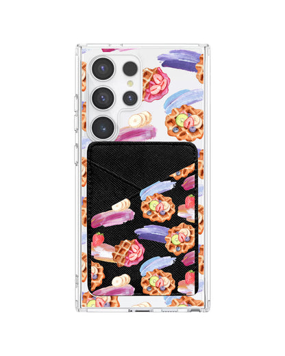 Android Phone Wallet Case - Waffles