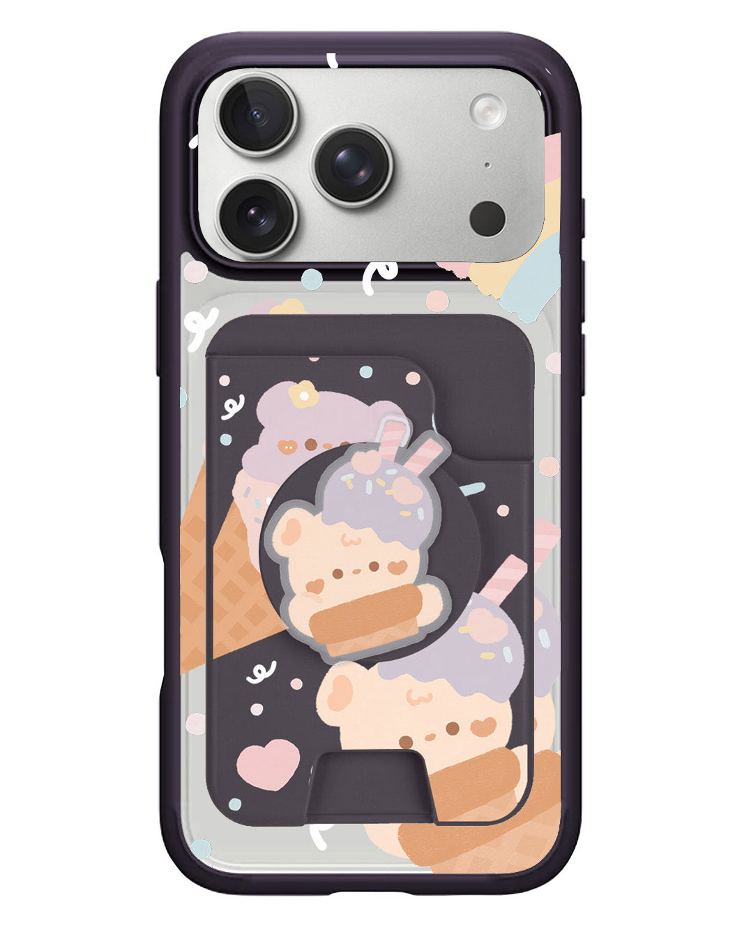 iPhone Magpop Wallet - Ice Cream for Teddy