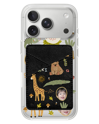 iPhone Phone Wallet Case - Face Grid Safari