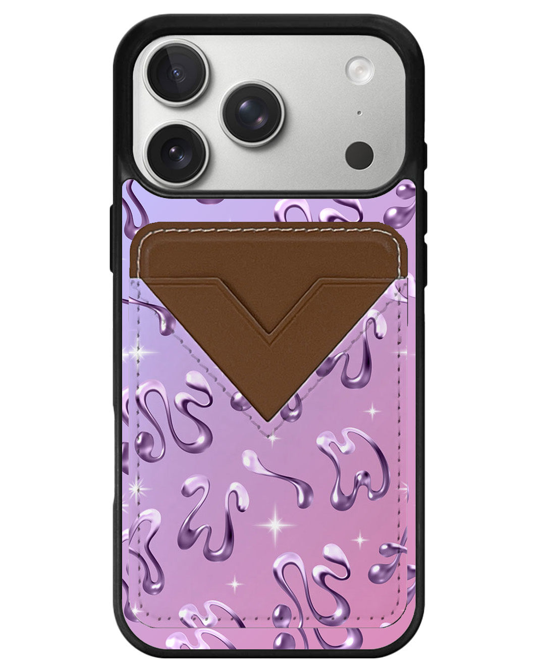iPhone Avant Wallet Case - Chrome Monogram 4.0