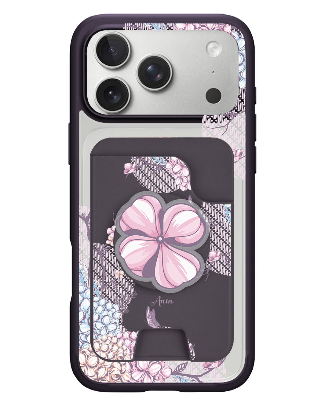 iPhone Magpop Wallet - Batik Floral
