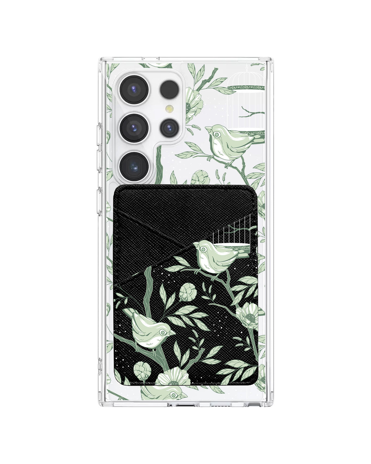 Android Phone Wallet Case - Lovebird Monochrome 4.0