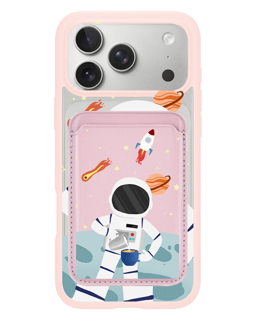 iPhone Magnetic Wallet Case - Baristronauts