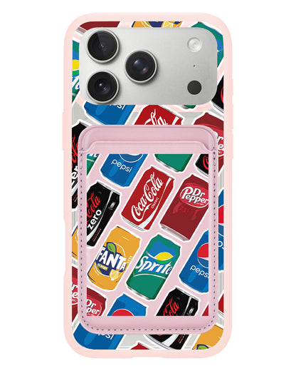 iPhone Magnetic Wallet Case - Soda pop