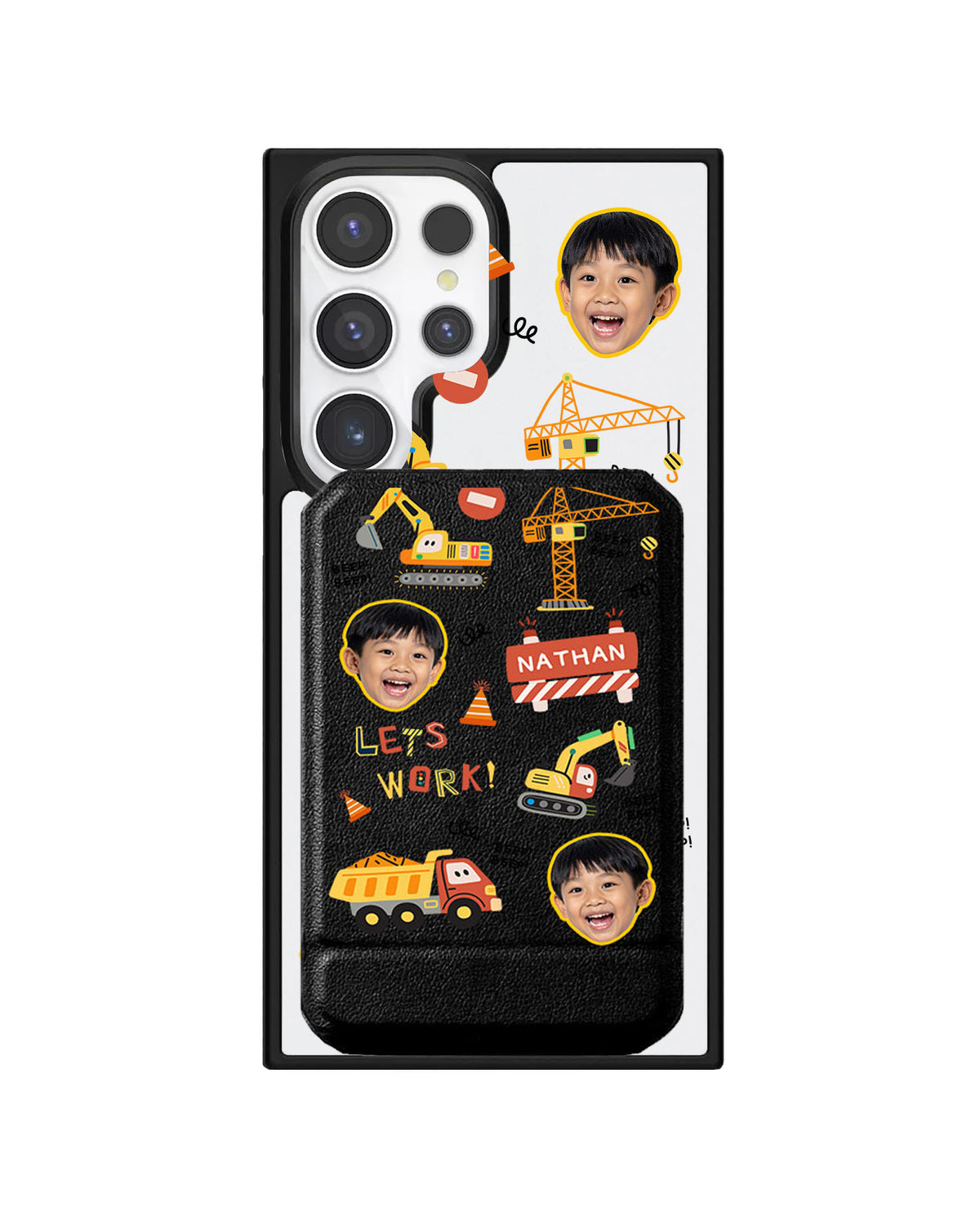 Android Magnetic Multifold Wallet - Face Grid Construction
