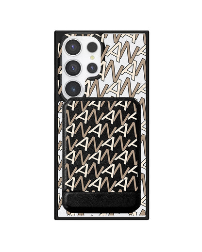 Android Magnetic Multifold Wallet - Initial Monogram 4.0