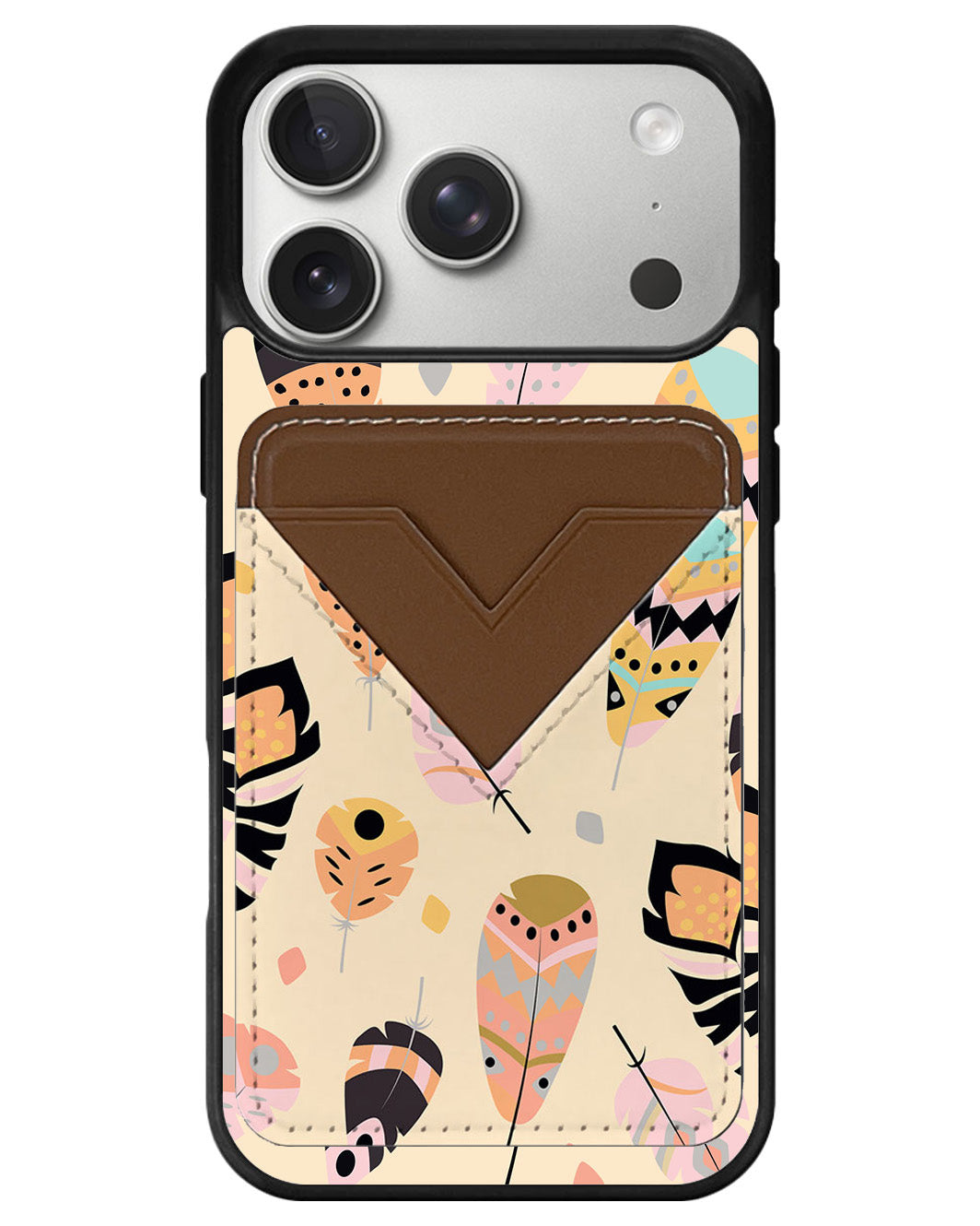 iPhone Avant Wallet Case - Feathers