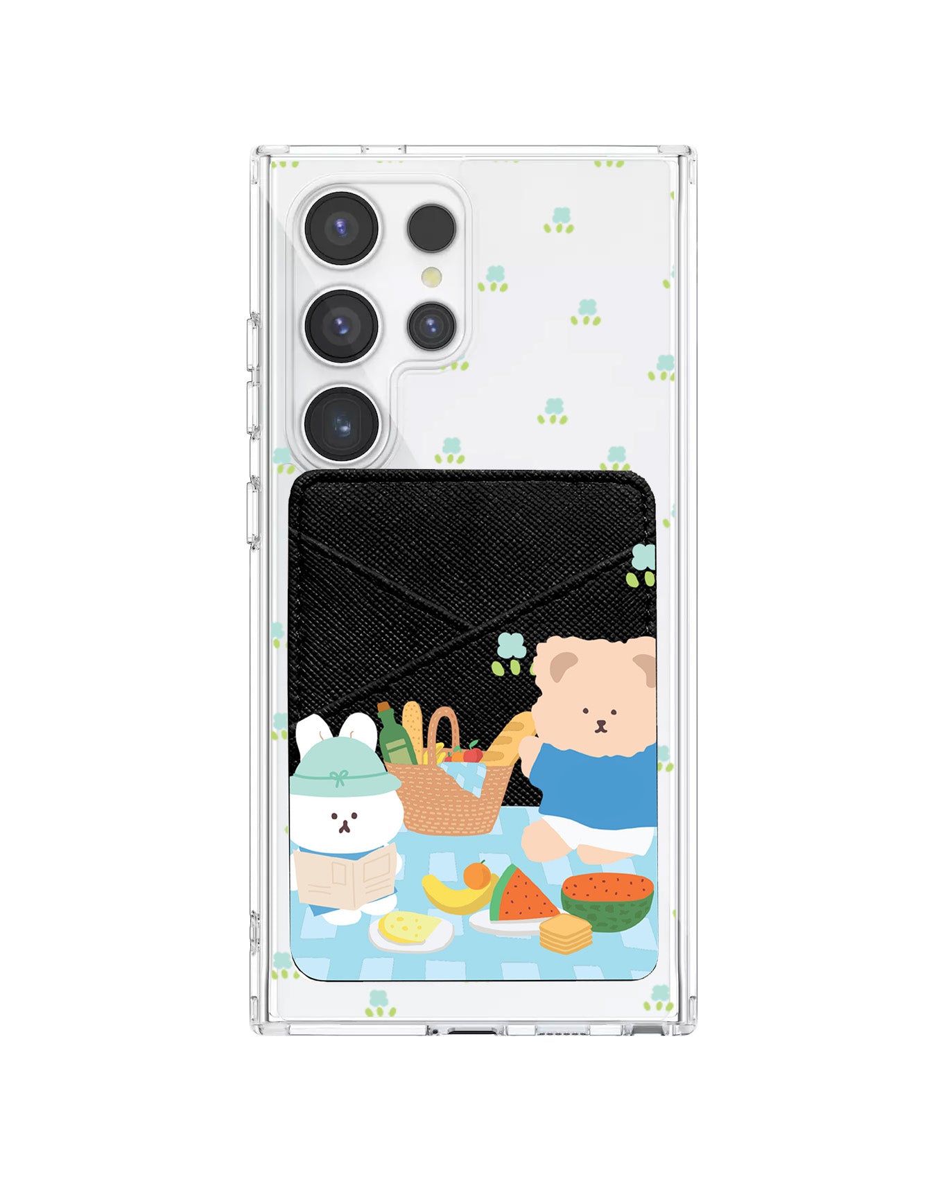 Android Phone Wallet Case - Picnic Blue