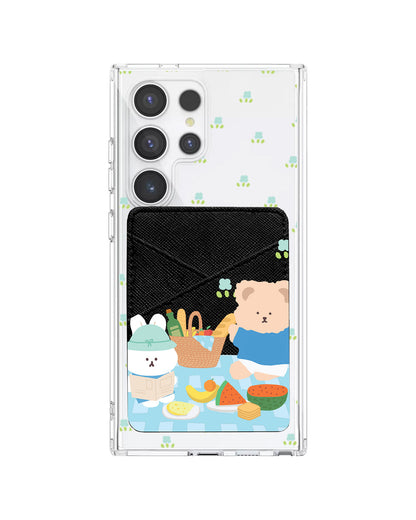 Android Phone Wallet Case - Picnic Blue