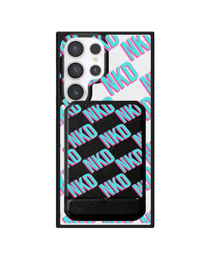 Android Magnetic Multifold Wallet - Diagonal Initial Monogram 4.0