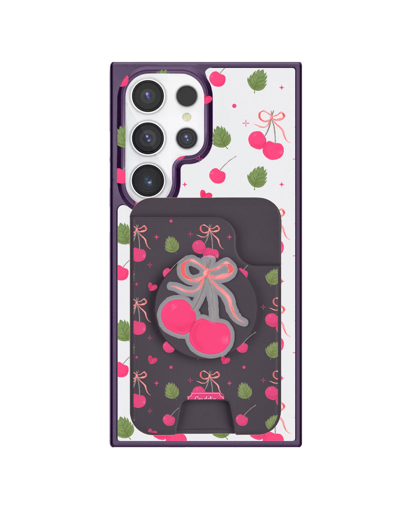 Android Magpop Wallet - Coquette Cherry