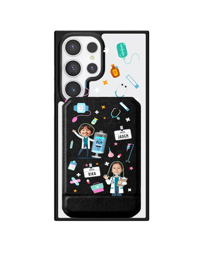 Android Magnetic Multifold Wallet - Face Grid Dream Doctor