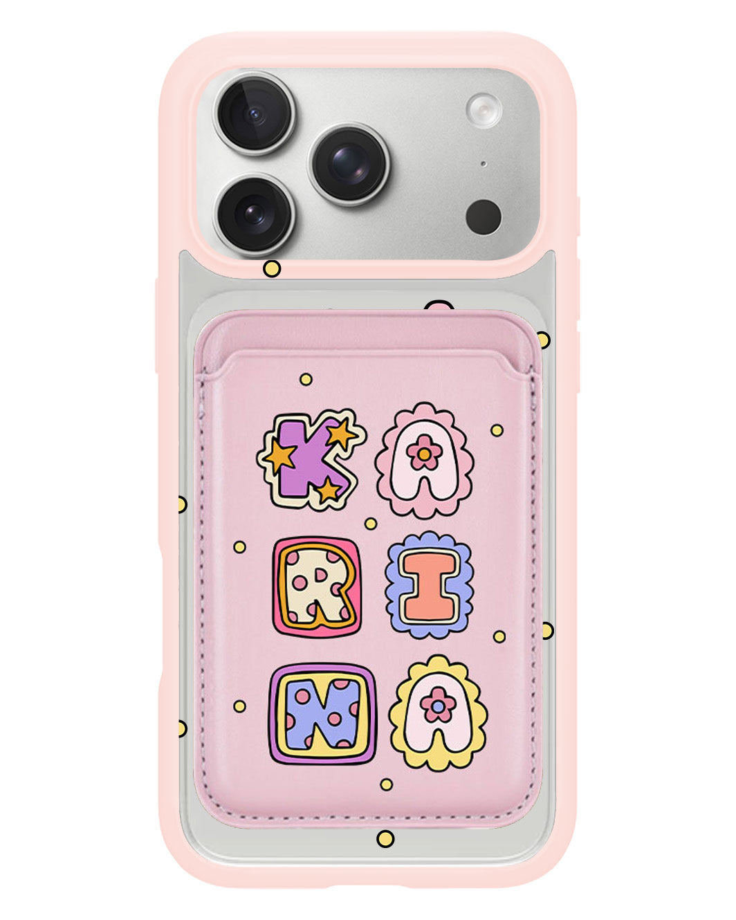 iPhone Magnetic Wallet Case - Adorable Monogram 2.0