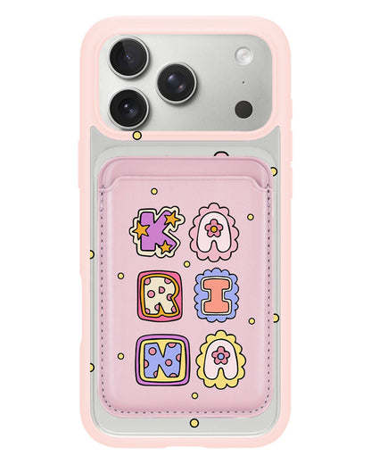 iPhone Magnetic Wallet Case - Adorable Monogram 2.0