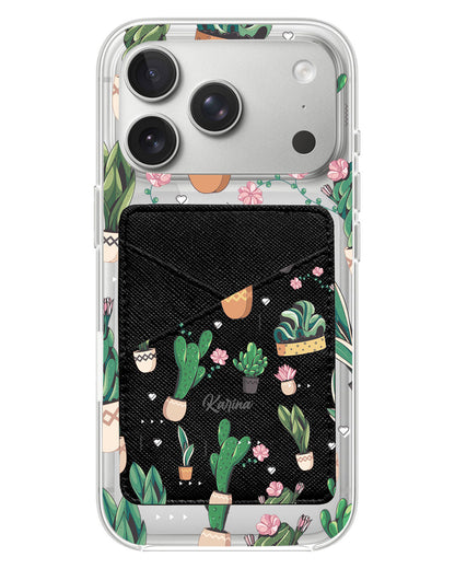 iPhone Phone Wallet Case - Cactus 3.0