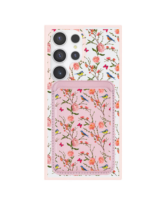 Android Magnetic Wallet Case - Flora Gardenia