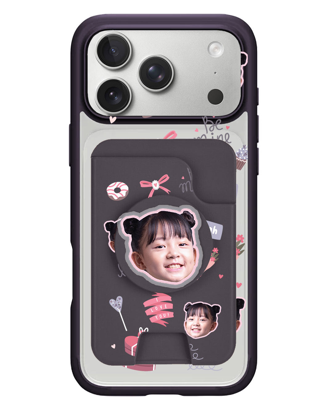 iPhone Magpop Wallet - Face Grid Lovely