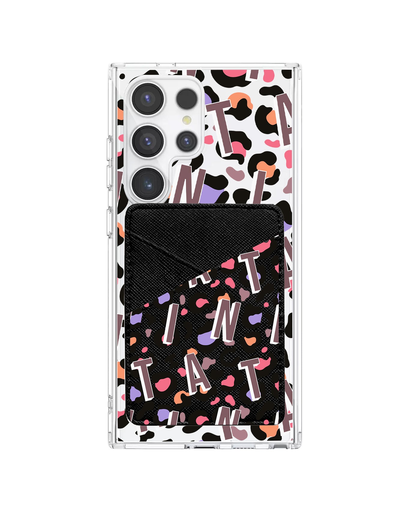 Android Phone Wallet Case - Leopard Monogram 5.0