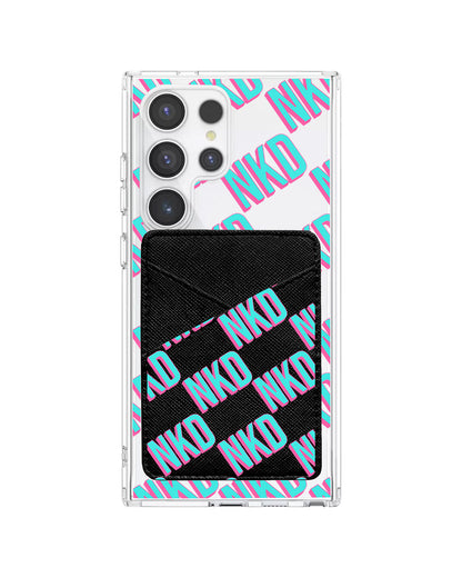 Android Phone Wallet Case - Diagonal Initial Monogram 4.0