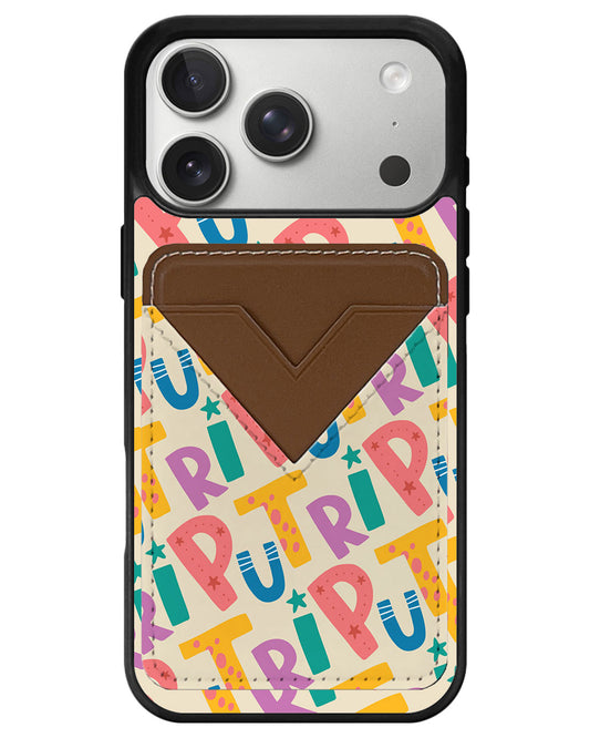iPhone Avant Wallet Case - Playful Monogram 4.0