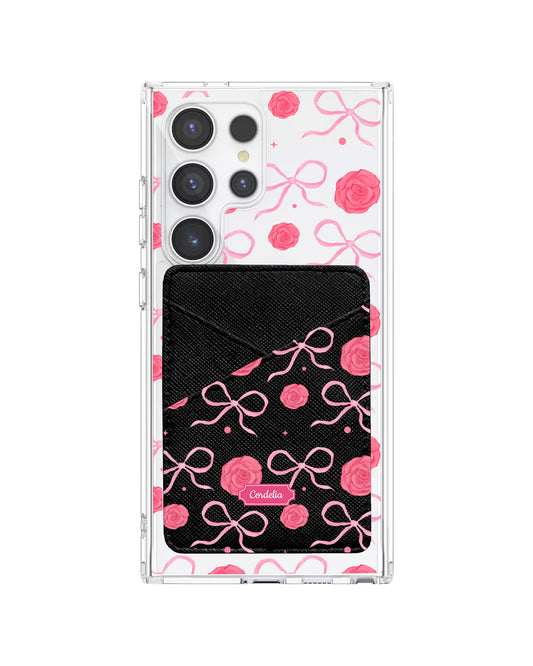 Android Phone Wallet Case - Coquette Rose