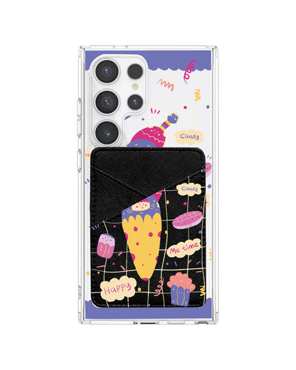 Android Phone Wallet Case - Candy Doodle