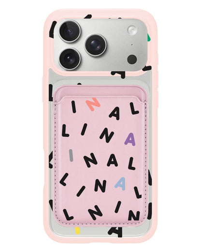 iPhone Magnetic Wallet Case - Monogram 2.0 Hitam