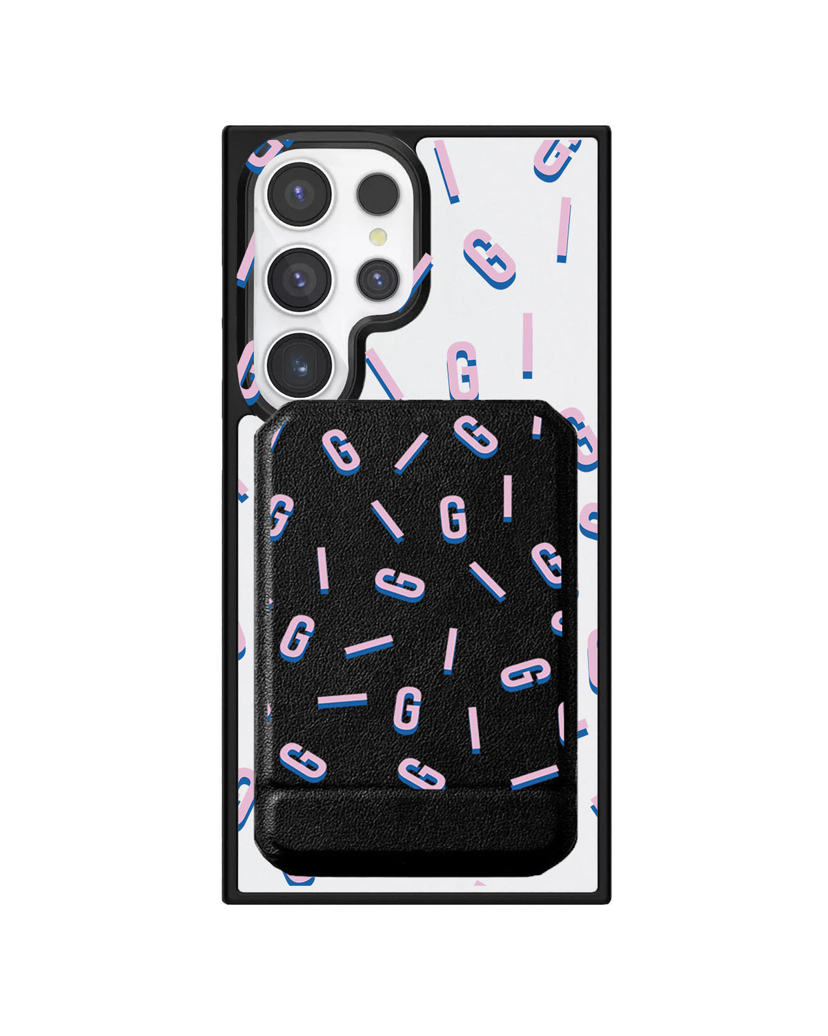 Android Magnetic Multifold Wallet - Monogram 1.0  Cotton Candy