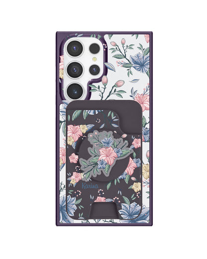 Android Magpop Wallet - Pink & Blue Floral