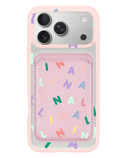 iPhone Magnetic Wallet Case - Monogram 2.0 Rainbow