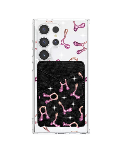 Android Phone Wallet Case - Chrome Monogram 3.0