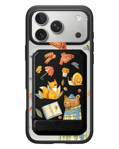 iPhone Magnetic Multifold Wallet - Bear & Fox