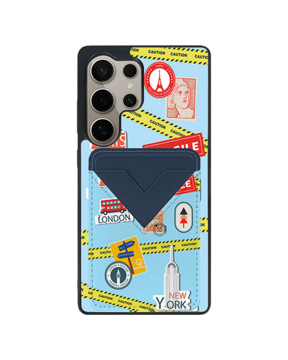 Android Avant Wallet Case - Travel Stickers